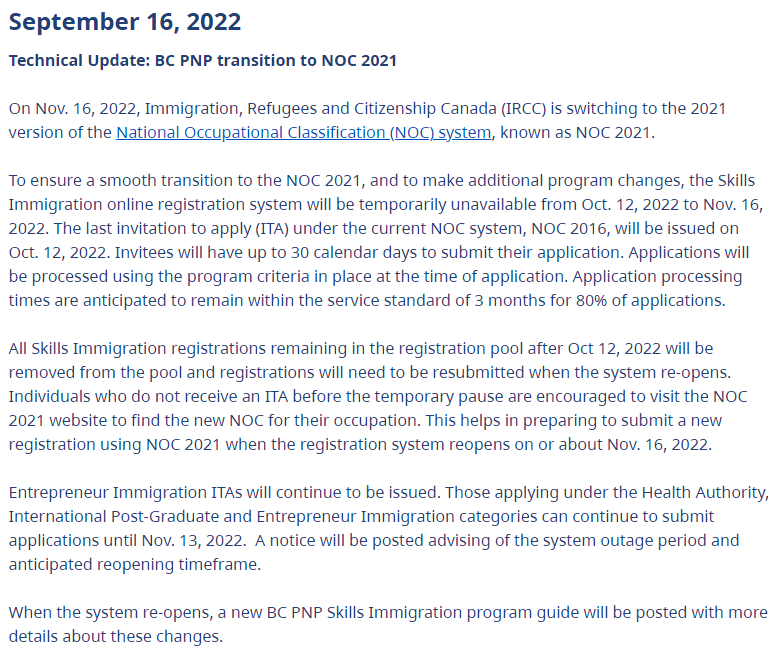 注意！加拿大BC省移民有新變化，部分項目將暫停篩選！