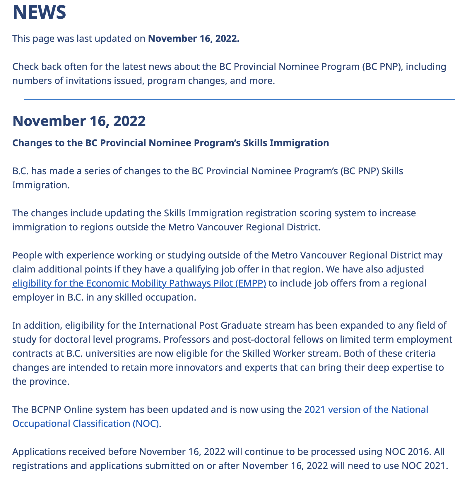 注意！加拿大BC省省提名網(wǎng)上系統(tǒng)重啟，評分細則有大變化！