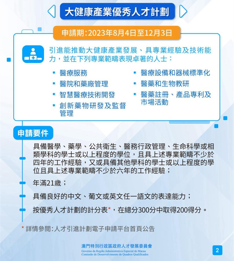 今日起澳門接受這三類人才計劃申請，拿澳門身份的機會來了！