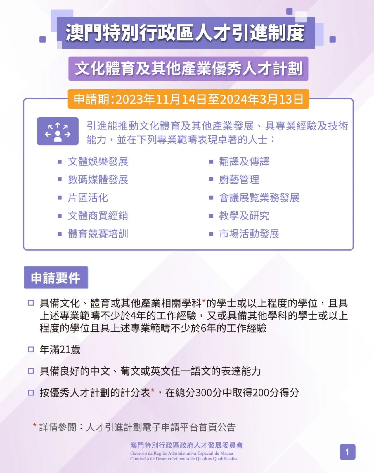 申請截止期至明年3月13日，這類人想拿澳門身份，請抓緊！