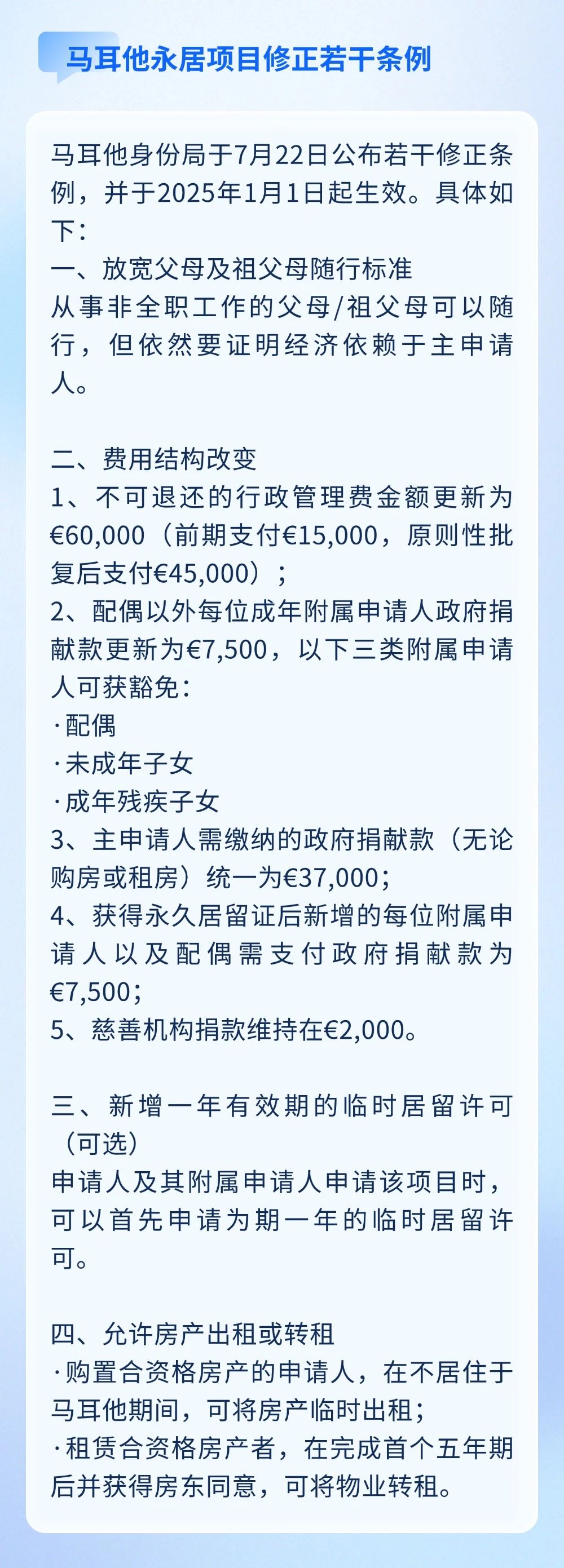 美國H-1B簽證配用完，無第二輪抽簽；馬耳他永居公布若干修正條例