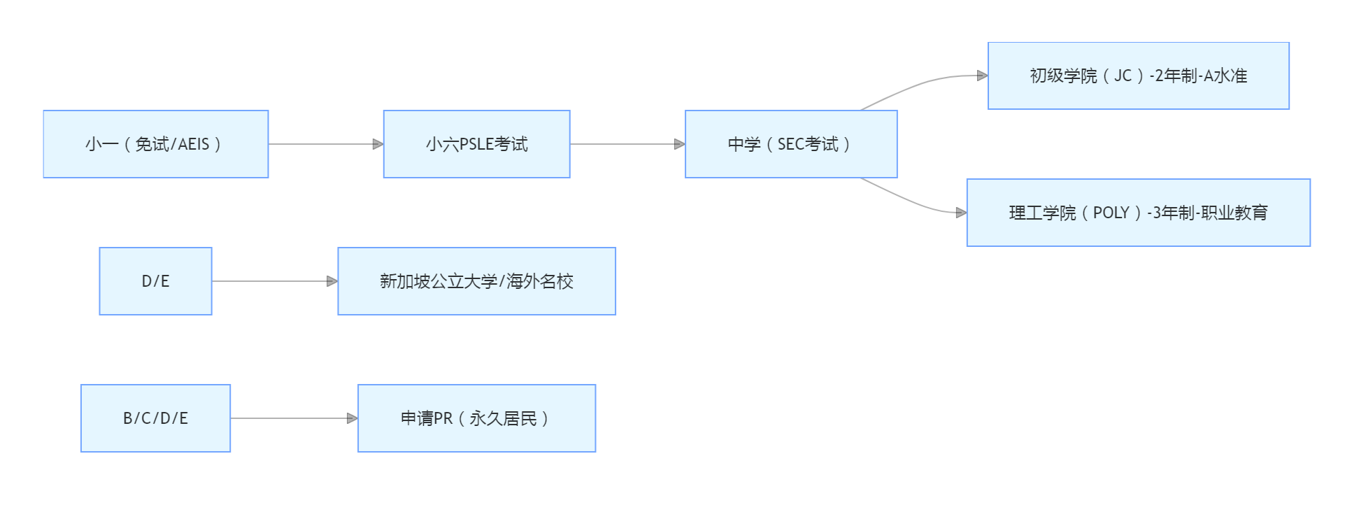 新加坡定居,新加坡教育